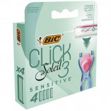 Сменные кассеты Bic Click 3 Soleil Sensitive 4 шт. (3086123644915)