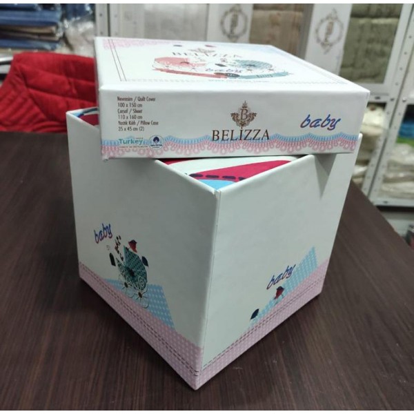 Дитяча постільна білизна Belizza «Flamingo» для новонароджених, 100% бавовна (114013)