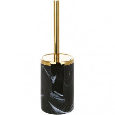 Йоржик для туалету з керамічною підставкою "Black Marble & Gold" 31см (113313)