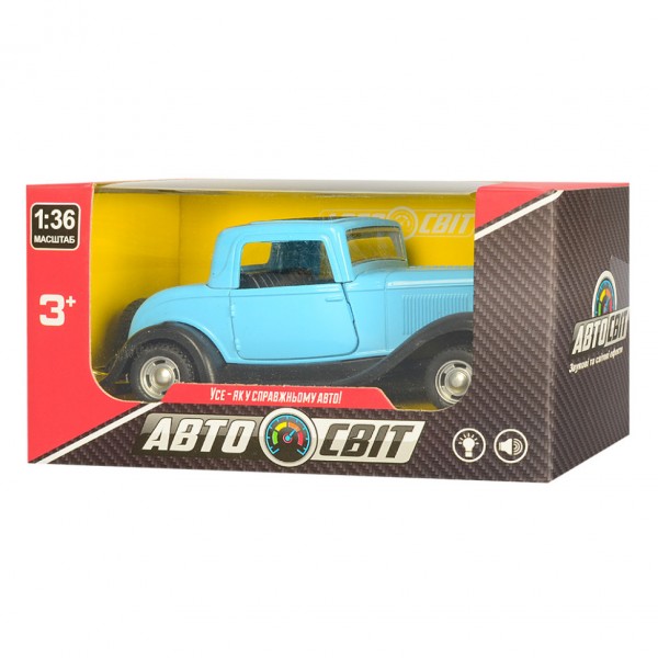 Детская металлическая машинка Ford АвтоСвіт AS-2033 масштаб 1:36 (Голубой)