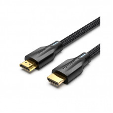 Кабель мультимедийный HDMI M to HDMI M 1.5m 8K cotton braided black Vention (AAUBG)