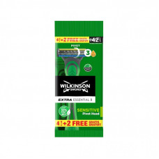 Бритва Wilkinson Sword Extra Essential 3 Sensitive 4+2 шт. (4027800463008)
