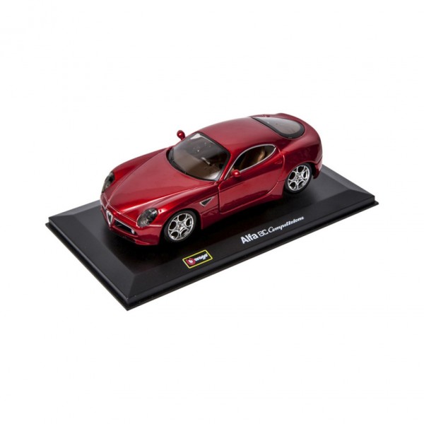 Детская автомодель ALFA 8C COMPETIZIONE Bburago 18-43004 красный металлик, 1:32 Детская автомодель ALFA 8C COMPETIZIONE Bburago 18-43004 красный металлик, 1:32