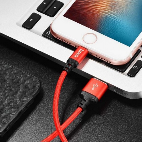 Кабель USB - Micro USB HOCO X14 Times speed 1.7A Красный (104623) Кабель USB - Micro USB HOCO X14 Times speed 1.7A Красный (104623)