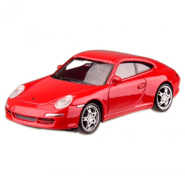 Машина металлическая PORSCHE 911 "WELLY" 44026CW масштаб 1:43     (Красный)