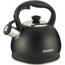 Чайник Ofenbach Magic Kettle 2л з нержавіючої сталі зі свистком, чорний матовий (55723)