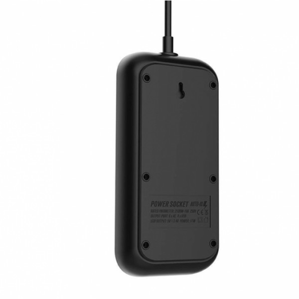 Сетевой фильтр удлинитель 6 розеток с 4 USB 2м с защитой и заземлением LDNIO SE 6403 2500W 10A Черный (51043) Сетевой фильтр удлинитель 6 розеток с 4 USB 2м с защитой и заземлением LDNIO SE 6403 2500W 10A Черный (51043)