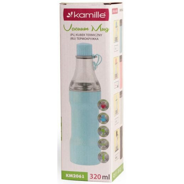 Термокружка Kamille Bottle 2в1 320мл (114143) Термокружка Kamille Bottle 2в1 320мл (114143)