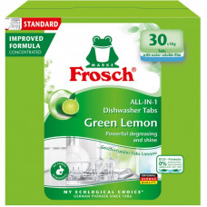 Таблетки для посудомоечных машин Frosch Лимон 30 шт. (4001499963339/4009175965134)