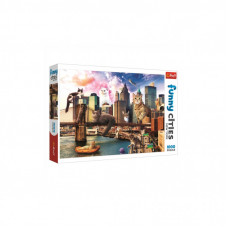 Пазл Trefl Funny Cities Кошки в Нью-Йорке 1000 элементов (5900511105957)