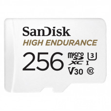 Карта памяти SanDisk 256GB microSD class 10 UHS-I U3 V30 High Endurance (SDSQQNR-256G-GN6IA)