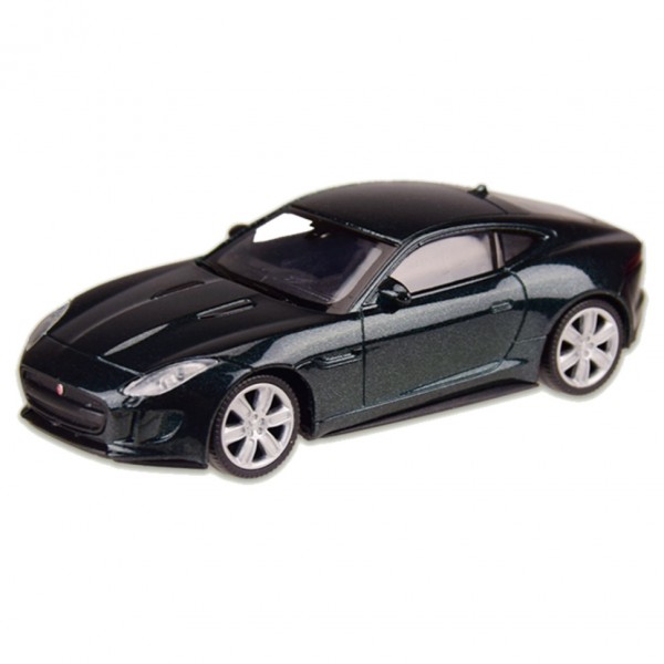Машина металлическая JAGUAR F-TYPE COUPE "WELLY" 44049CW масштаб 1:43 (Зеленый)