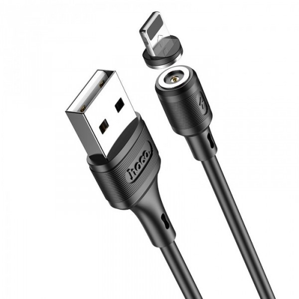 Кабель магнитный USB на Lightning HOCO X52 Sereno для зарядки Чёрный (59743) Кабель магнитный USB на Lightning HOCO X52 Sereno для зарядки Чёрный (59743)