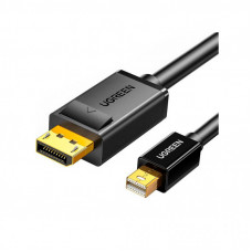 Кабель мультимедийный miniDisplayPort M to DisplayPort M 1.5m MD105 black Ugreen (10477)