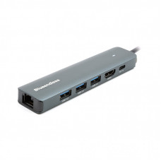 Концентратор Blueendless USB-C 6-in-1 3xUSB 3.0 + HDMI + RJ45 + USB-C PD100W (CA913909)