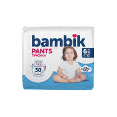 Подгузники Bambik трусики 6 (15+ кг) 30 шт (4823071652536)