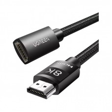 Кабель мультимедийный HDMI M to HDMI F 1.0m 8K HD151 black Ugreen (40447)