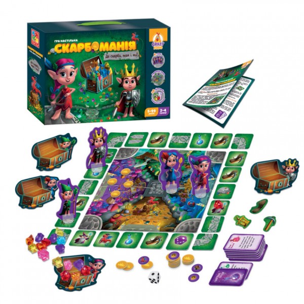 Игра настольная "Скарбоманія" Vladi Toys VT8055-30 (укр) Игра настольная "Скарбоманія" Vladi Toys VT8055-30 (укр)