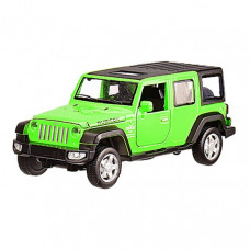 Детская машинка металлическая Jeep Wrangler Rubicon АВТОПРОМ 6616 масштаб 1:32 (Зеленый)