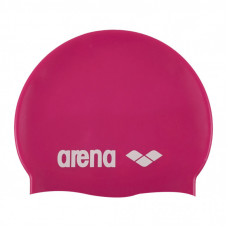 Шапка для плавания Arena Classic Silicone 91662-091 фуксія, білий Уні OSFM (3468333887458)