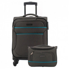 Чемодан Travelite Story Anthracite S +сумка 12л (TL091141-04)