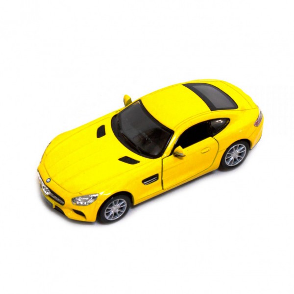 Игрушечная коллекционная модель машинки Mercedes-AMG 5  KT5388W инерционная (Желтый)