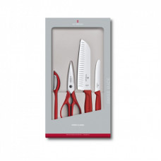 Набор ножей Victorinox SwissClassic Kitchen Set 4 шт Red (6.7131.4G)