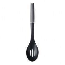 Ложка поварская KitchenAid Coreline для сервіровки з прорізами, 33,8 см, сіра (KAS004OHCGG)