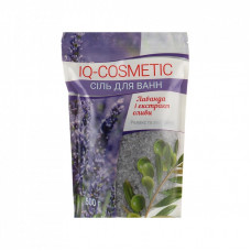 Соль для ванн IQ-Cosmetic Лаванда и экстракт оливы 500 г (4820049382525)