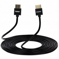 Кабель мультимедийный HDMI to HDMI 3.0m 2.0 Slim black 2E (2EW-1119-3m)