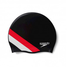 Шапка для плавания Speedo Rev Moud Silc Cap AU чорний, червоний 8-0933714662 OSFM (5059937304472)