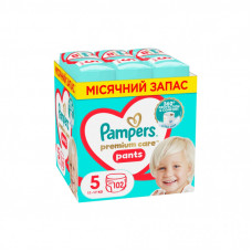 Подгузники Pampers Premium Care Pants Junior Розмір 5 (12-17 кг) 102 шт (8700216829380)