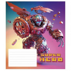 Тетрадь ученическая "Super hero" 012-3298K-1 в клетку, 12 листов