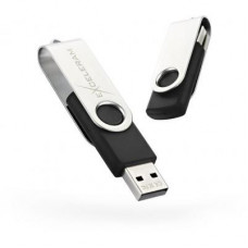 USB флеш накопитель eXceleram 32GB P1 Series Silver/Black USB 2.0 (EXP1U2SIB32)