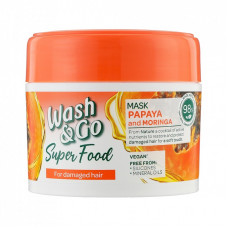 Маска для волос Wash&Go Super Food с папаей и морингой 300 мл (8008970053110)