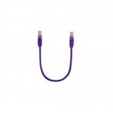 Патч-корд 0.25м, RJ-45, Cat.5e, CU, медь, фиолетовый Ritar (PCR-CU/0.25Pe / 14091)