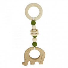 Грызунок деревянный MGZ-0410(Green) Слоник