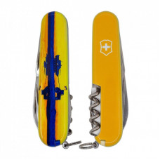 Нож Victorinox Huntsman Ukraine 91 мм Марка з трактором (1.3713.3_T3110p)