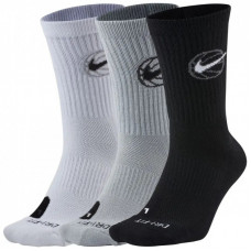 Носки Nike Crew Everyday Bball 3pr DA2123-902 38-42 3 пари Чорний/Білий/Сірий (194499745846)