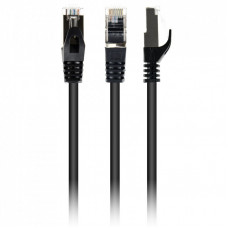 Патч-корд 1м S/FTP Cat 6A CU LSZH black Cablexpert (PP6A-LSZHCU-BK-1M)