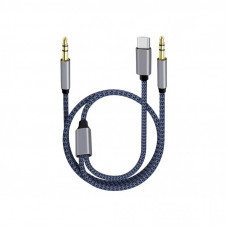 Кабель мультимедийный USB-C to 2x3.5mm M 1.2m blue XoKo (XK-MH-270)