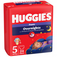 Подгузники Huggies Overnights Pants Трусики 5 12-17 кг 24 шт. (5029053581095)