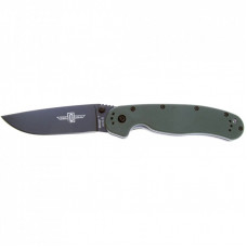 Нож Ontario Knife RAT I AUS-8 OD Green, Black Blade (ON8846OD)