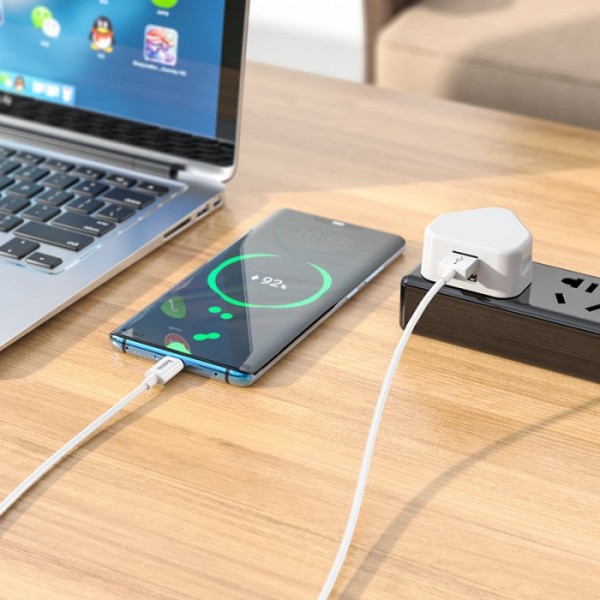 Кабель для зарядки USB на Type-C HOCO X64 3A Lightweight Белый (38783) Кабель для зарядки USB на Type-C HOCO X64 3A Lightweight Белый (38783)