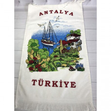 Набір 12 кухонних рушників Art of Sultana Antalya Harbor 40х60 махра/велюр (113983)