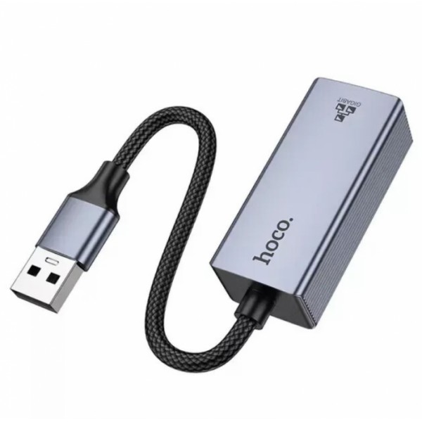Сетевой адаптер HOCO UA37 USB Ethernet Adapter (1000 Mbps) (134983) Сетевой адаптер HOCO UA37 USB Ethernet Adapter (1000 Mbps) (134983)