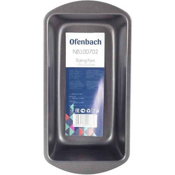 Форма для випічки Ofenbach Baking Form 25,5х13х5,5см з антипригарним покриттям, прямокутна (88983) Форма для випічки Ofenbach Baking Form 25,5х13х5,5см з антипригарним покриттям, прямокутна (88983)