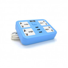 Сетевой фильтр питания Voltronic TВ-Т15, 4роз, 3*USB Blue (ТВ-Т15-Blue)