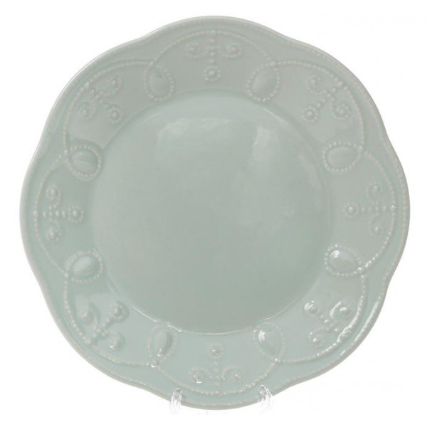 Набір 6 десертних тарілок Leeds Ceramics Ø23см, кам'яна кераміка (м'ятні) (110593)