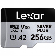 Карта памяти Lexar 256GB microSDXC class 10 UHS-I U3 V30 A2 Professional Silver (LMSSIPL256G-BNANG)